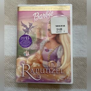 Vintage Barbie Rapunzel DVD - Pink and Purple Cover Brand New Unopened